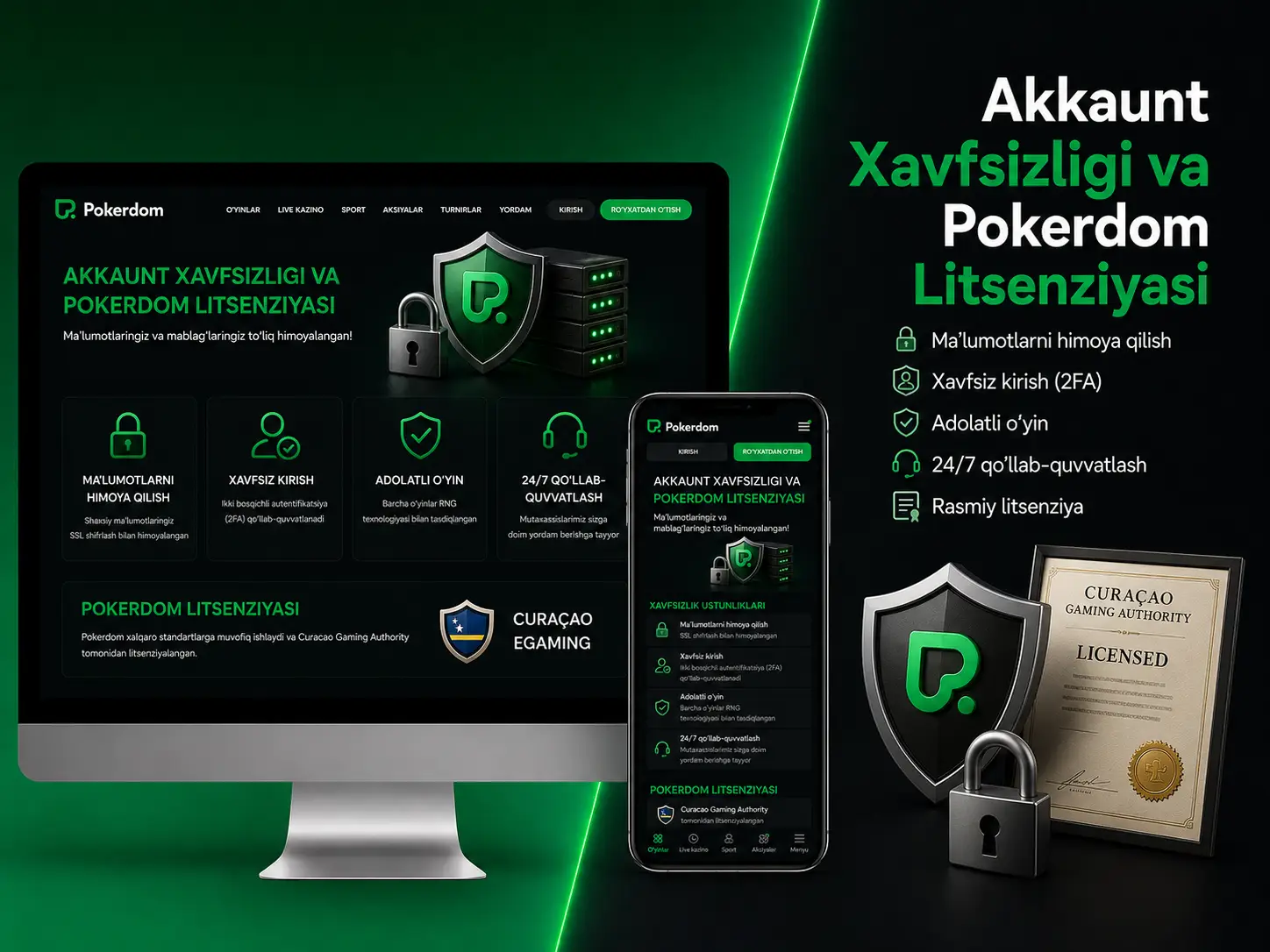 O‘zbekistonda Pokerdom qonuniy va xavfsizmi