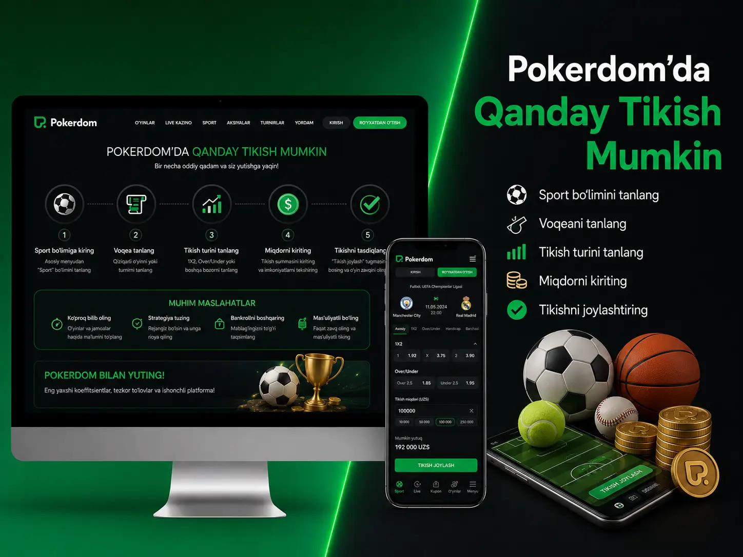 Pokerdom tikish bozorlari